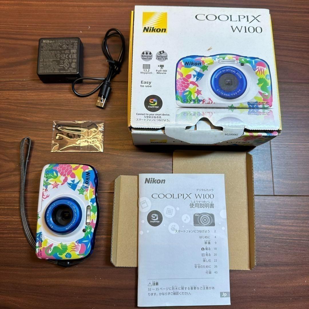 Nikon COOLPIX W100 マリン デジカメ 2383