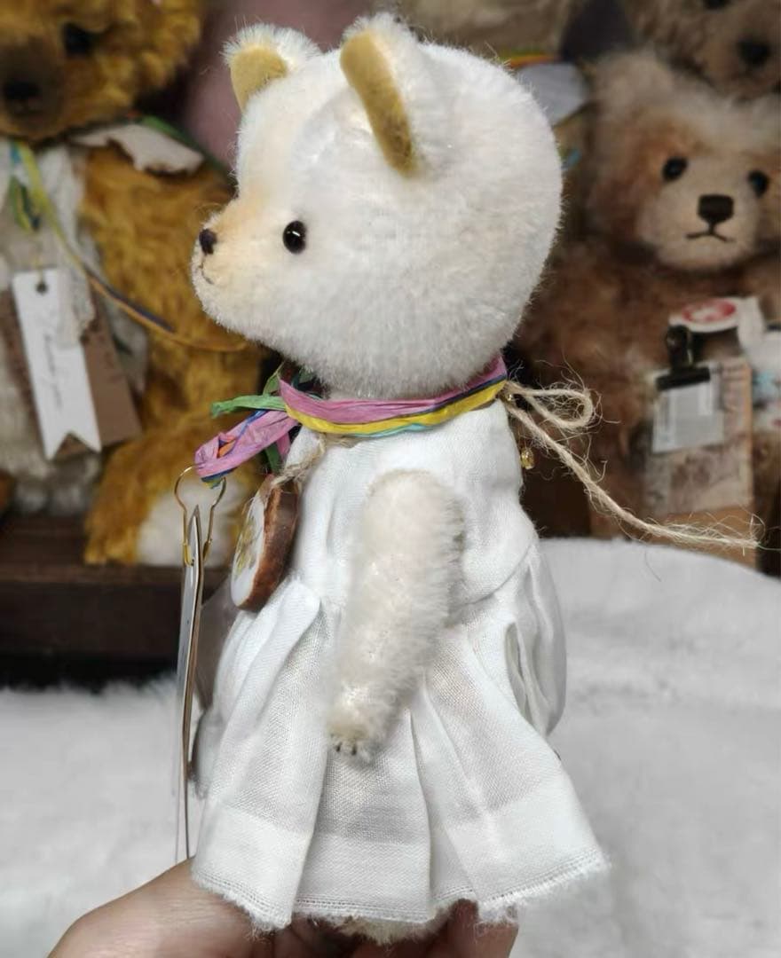 いい子ちゃん白熊くん アーティストベア テディベア ハンドメイド 海外作家様