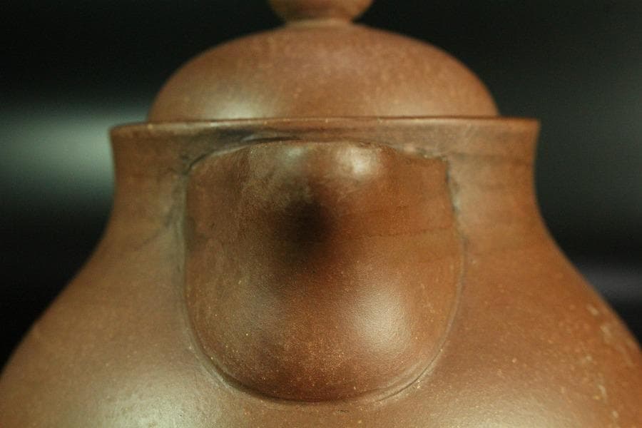 中国美術 朱泥 刻題詞 茶壷 急須 煎茶(K-YC695)