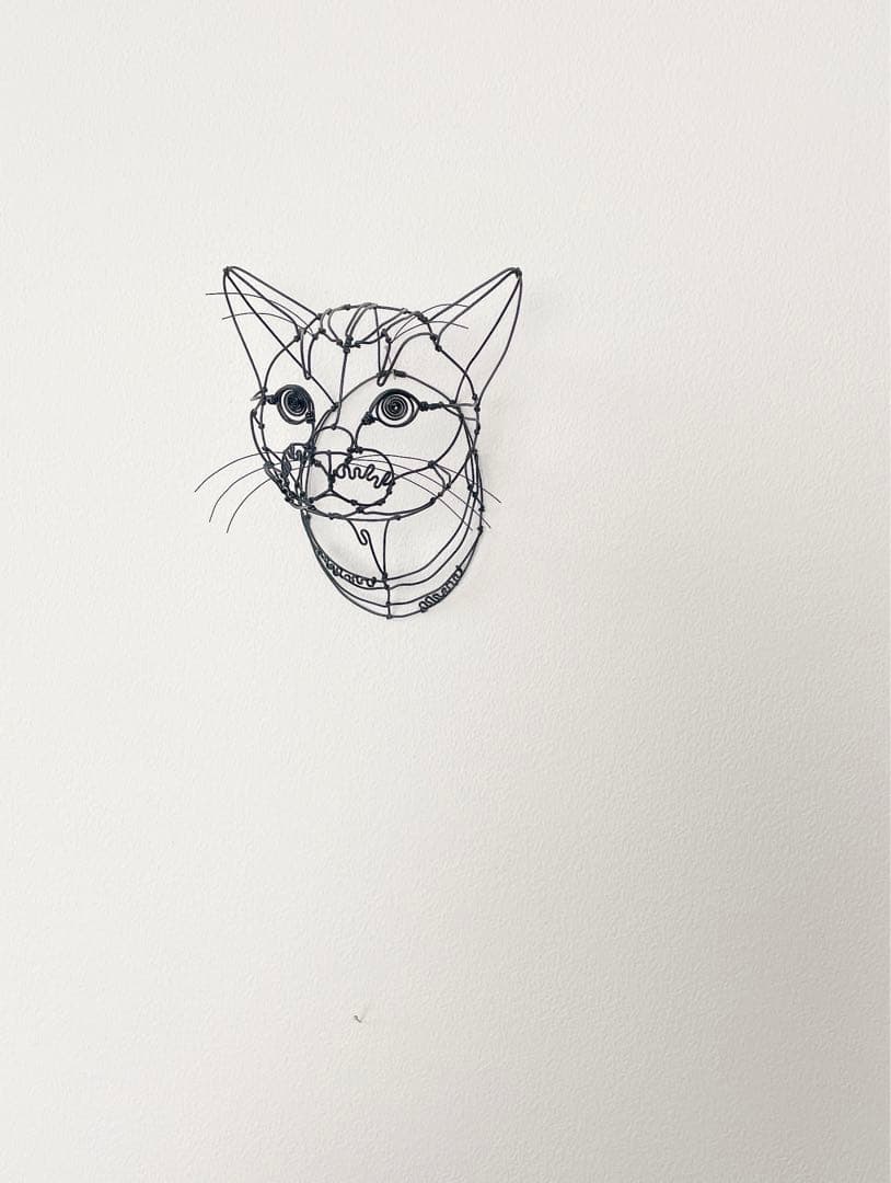 ワイヤーアート　猫　ベンガル　ワイヤークラフト