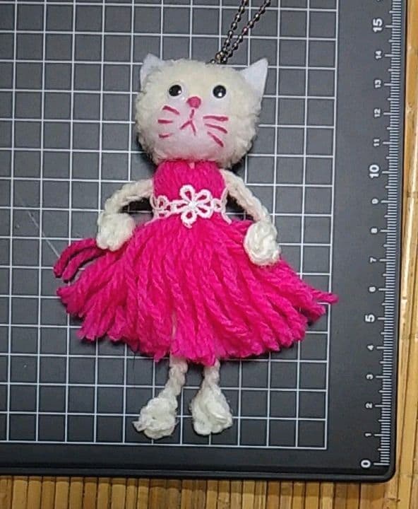 ♪にゃんこ♪動物ぽんぽん♪白猫＊チャーム