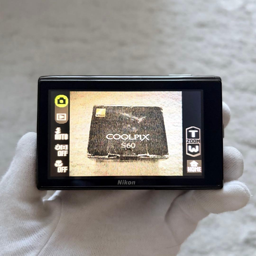 極上品【動作確認済】Nikon ニコン COOLPIX S60 レトロコンデジ