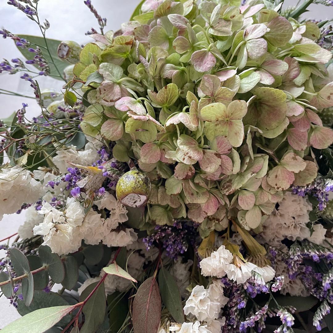 17.アンティーク紫陽花スワッグ