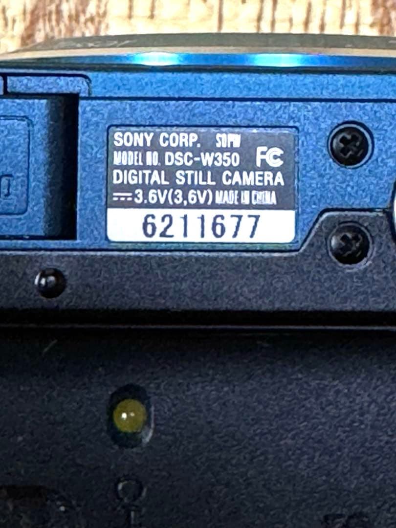 SONY Cyber-shot DSC-W350 青