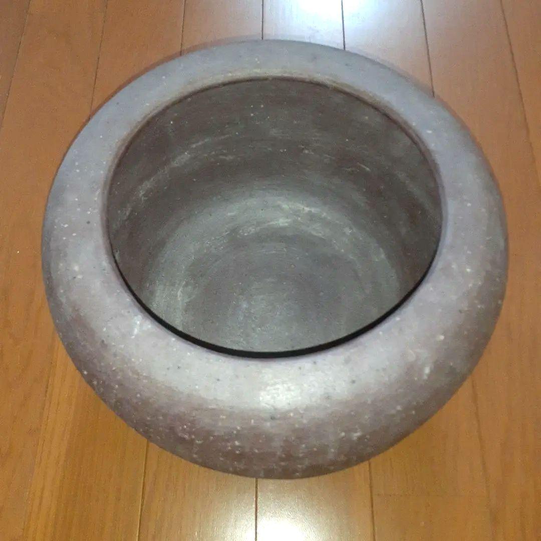 備前焼　手焙り　宝山　火鉢