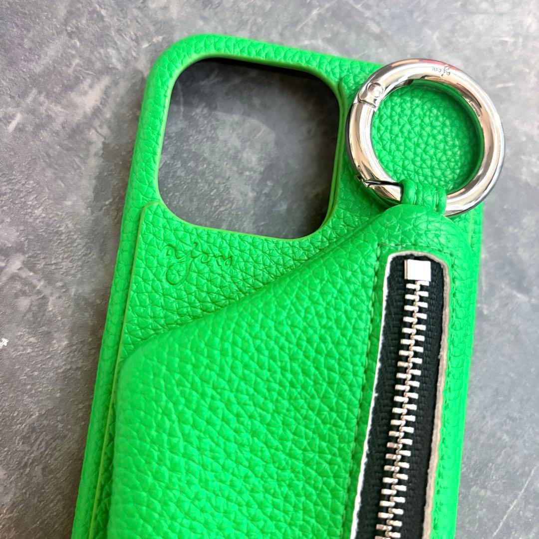【2点セット】ajew iPhone15 Pro ケース＋コイル ストラップ
