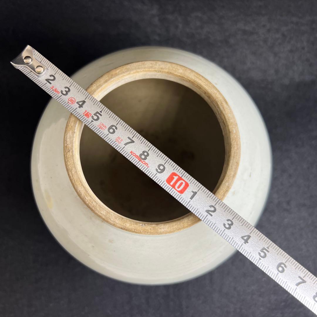 江戸中期　古伊万里　白磁壷A 高さ約16.5㎝　東Y8-0402②タトチ