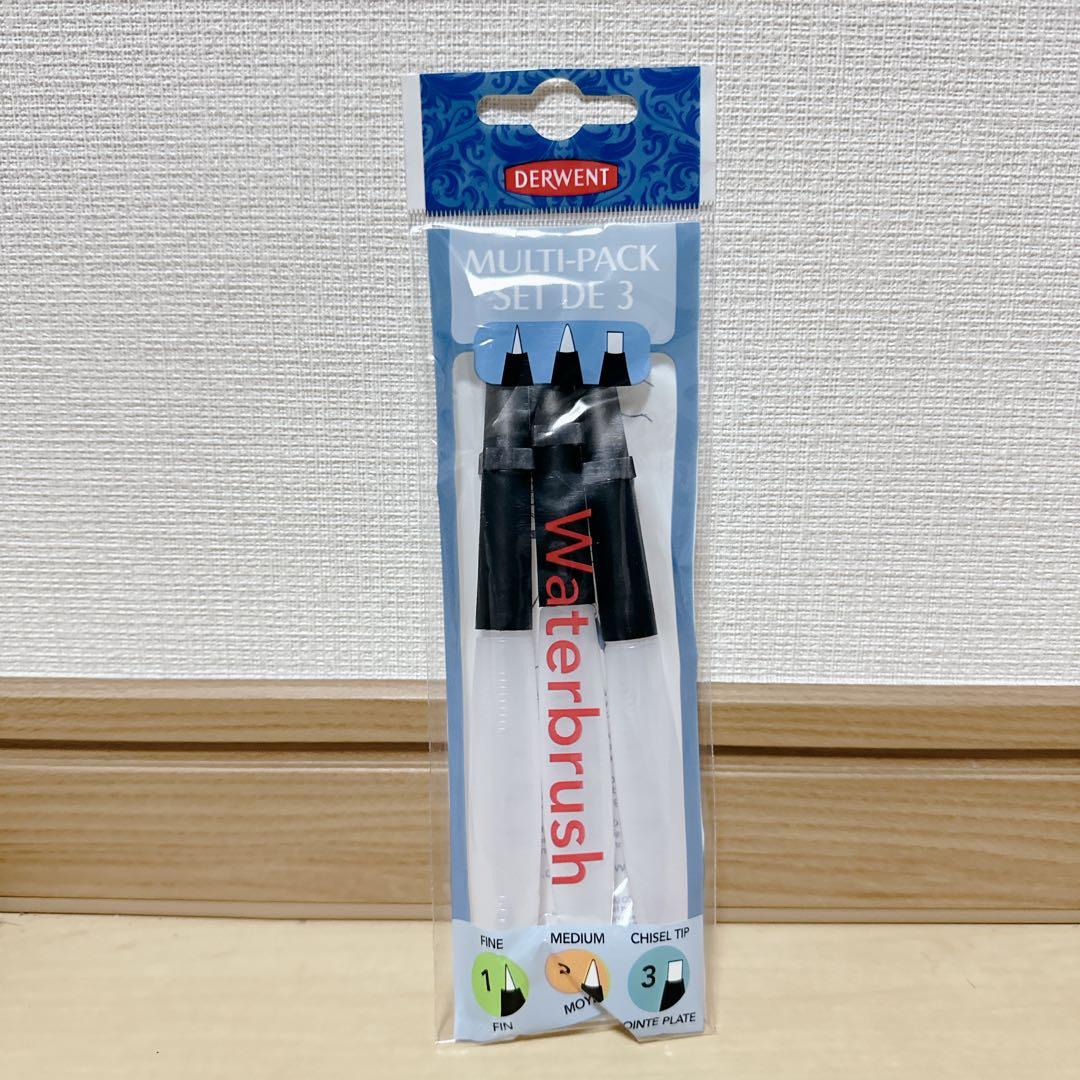 未使用 DERWENT Inktense24色 水彩色鉛筆 画材6点セット