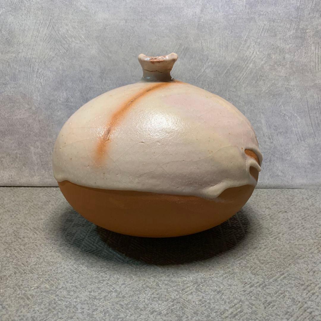 K250 志野焼き 花器 壺