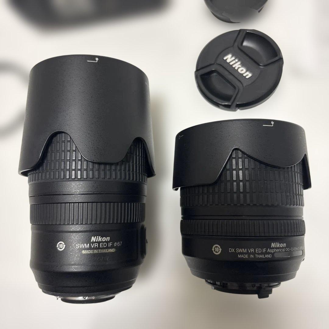Nikon D90 本体 レンズ2点 フィルター2点 充電機 取説まとめて