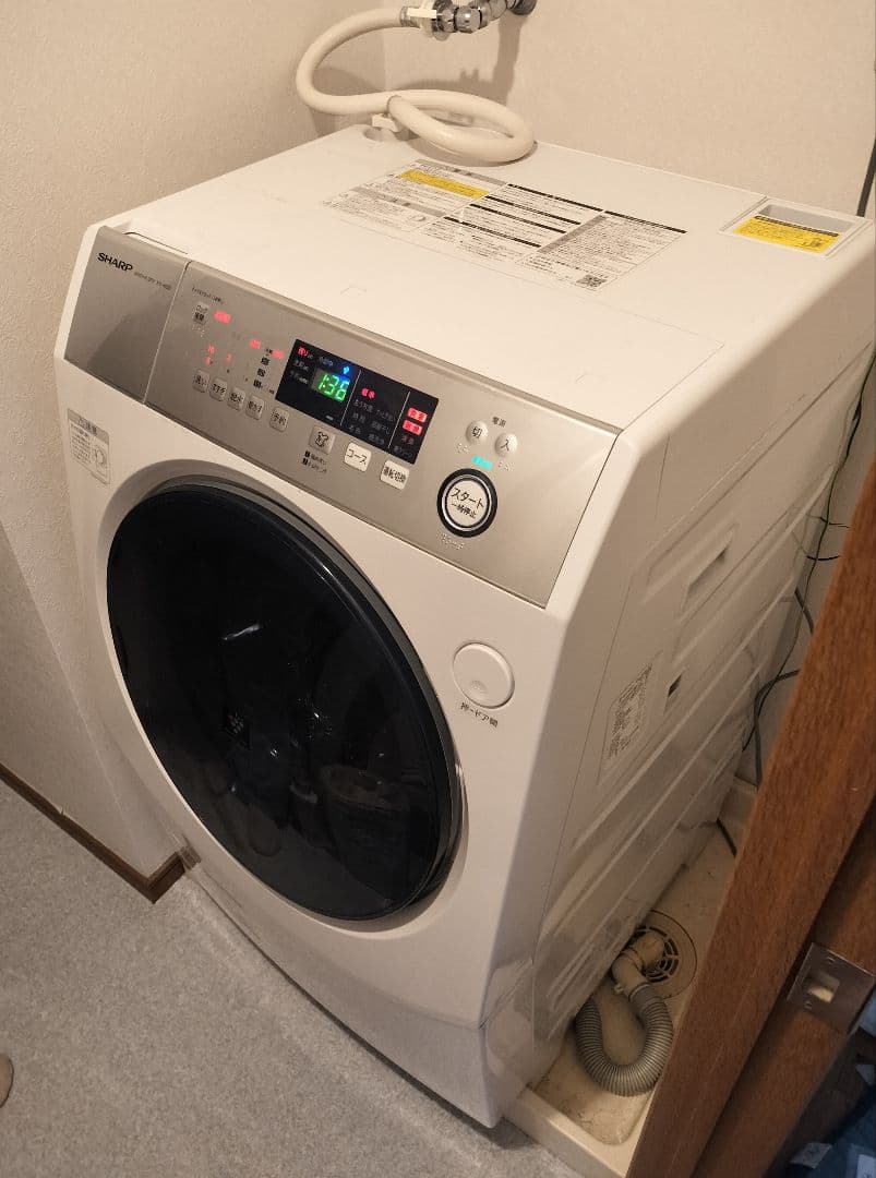 シャープ ドラム洗濯乾燥機 [洗濯10kg /乾燥6.0kg] ES-H10D