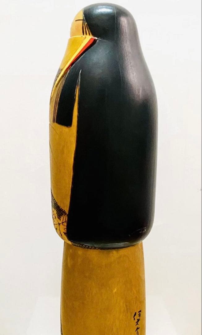 中古　こけし　特大　木製　人形　伝統　骨董品　コレクション　伊之介　45cm
