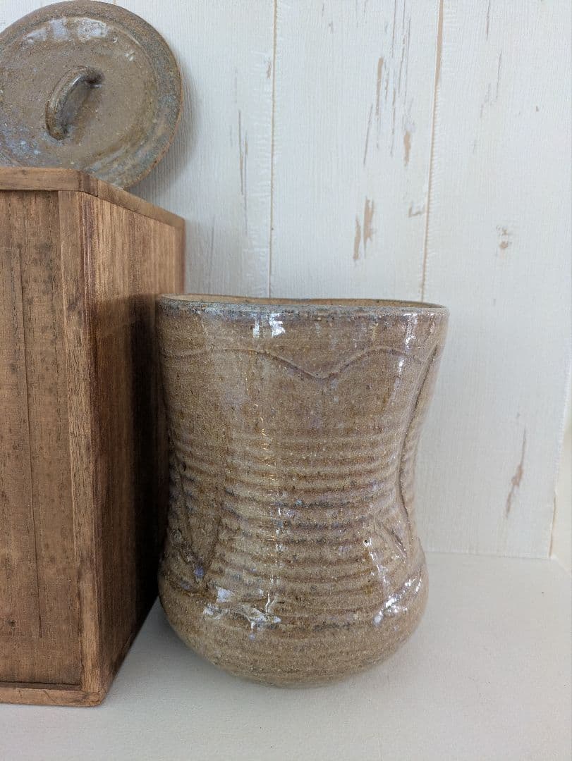 赤膚山元窯　古瀬堯三作　水指　茶碗　セット　抹茶茶碗　茶道具