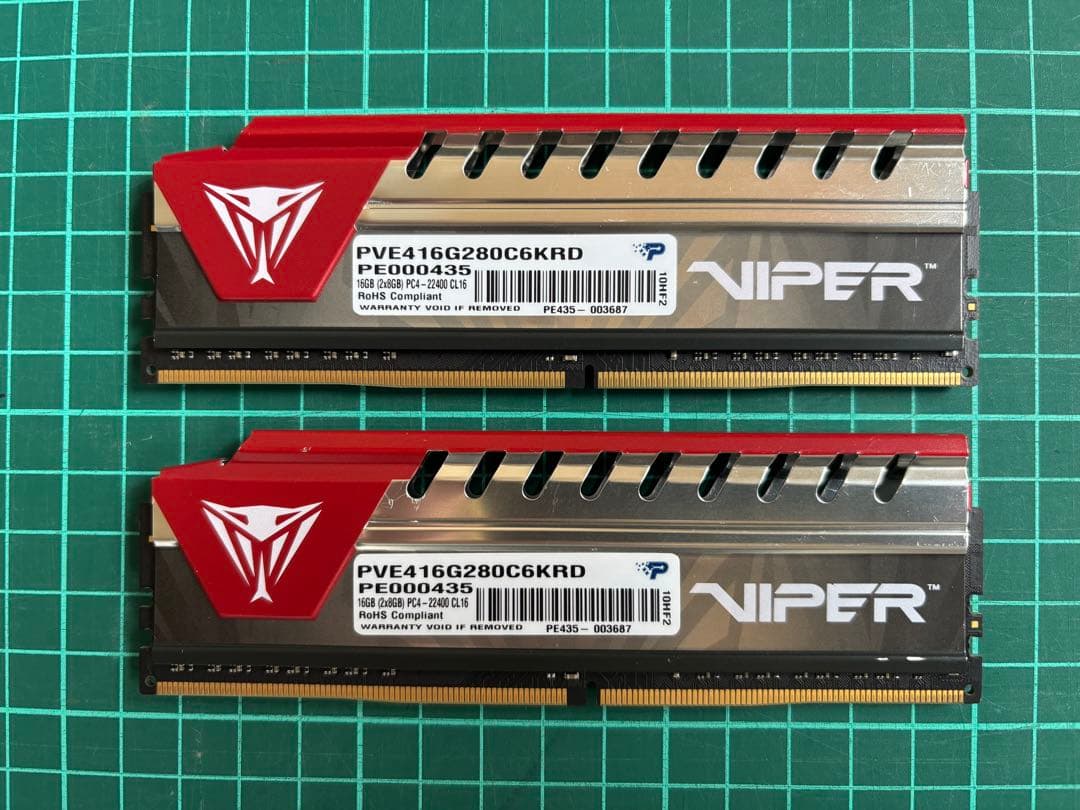 Patriot VIPER DDR4 メモリ