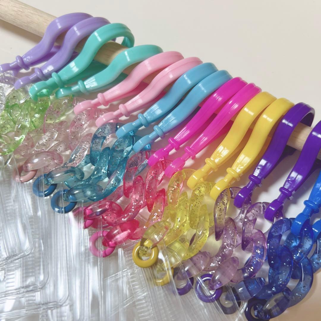NO.147B 48個セット キャンディバッグキーホルダー ラメ