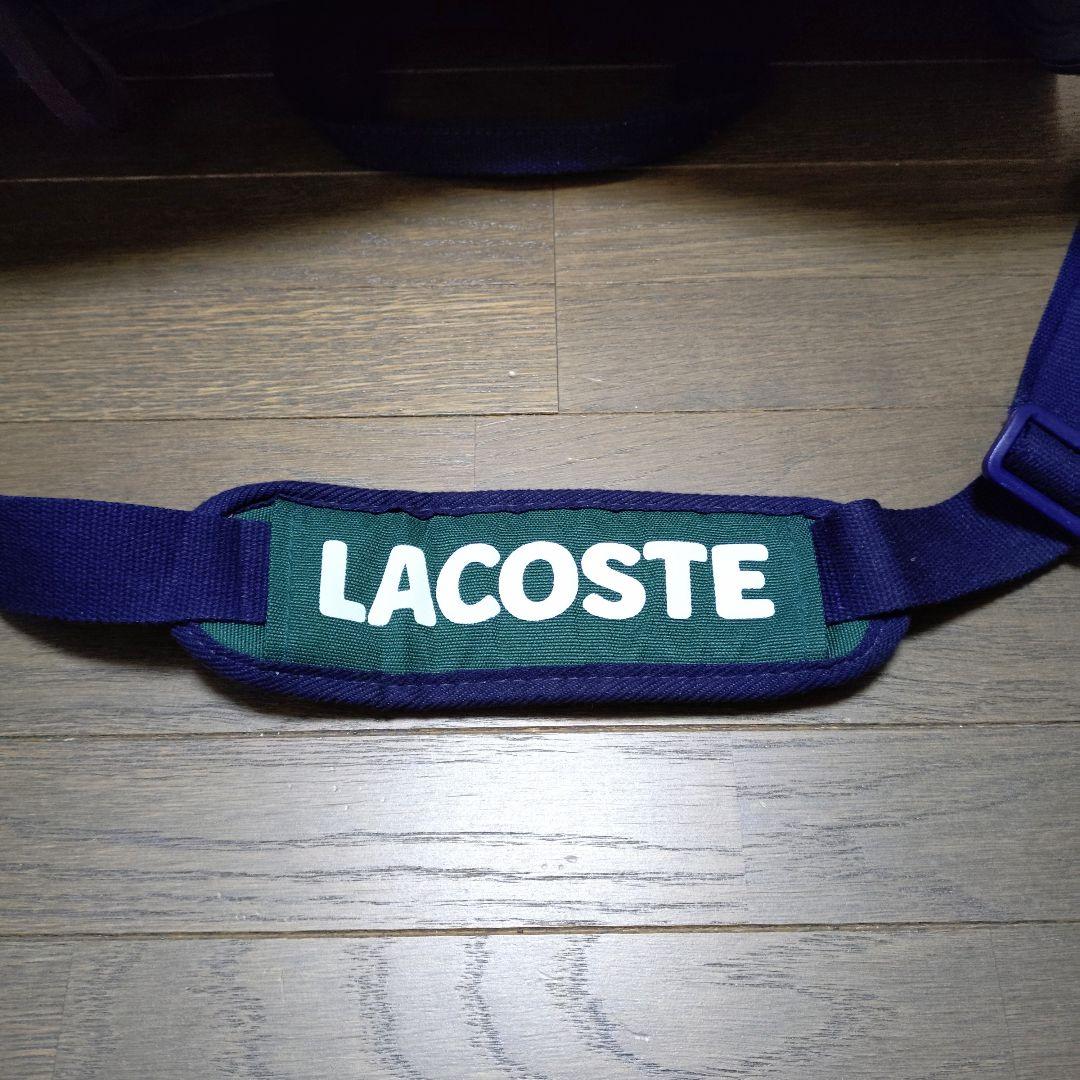 【美品】LACOSTE（ラコステ）2Wayボストンバッグ ドラム 廃番モデル