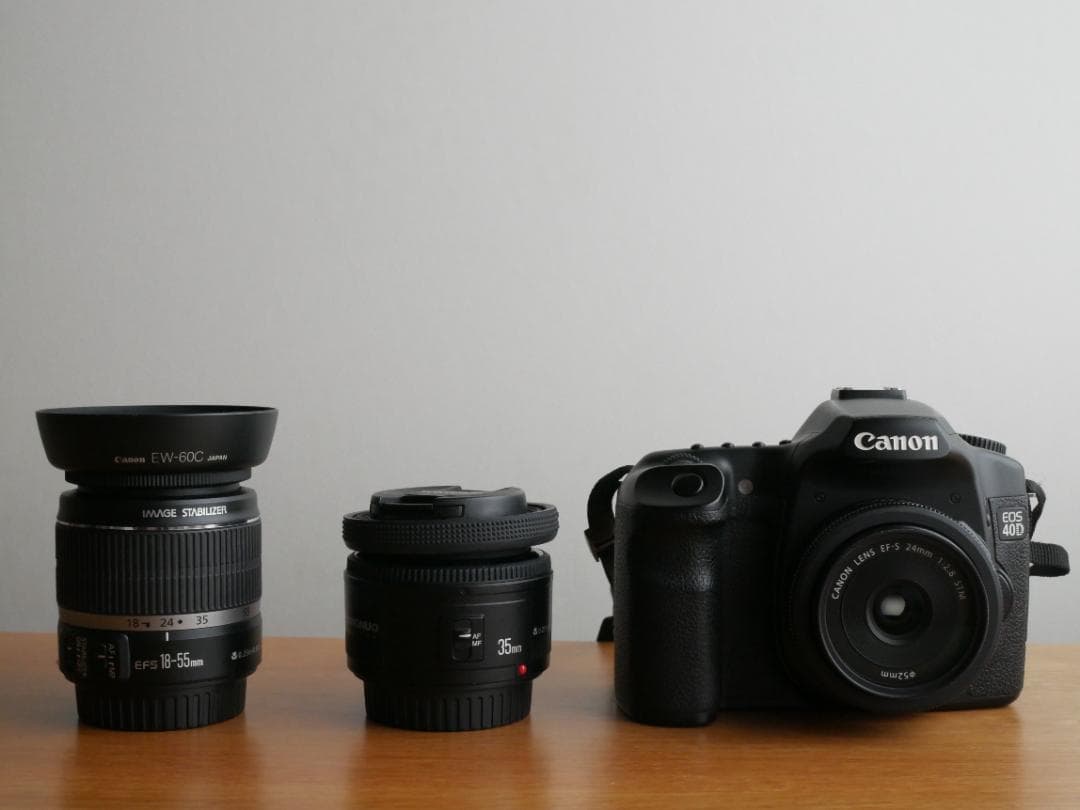CANON EOS 40D　EF-S 24mm F2.8 レンズセット
