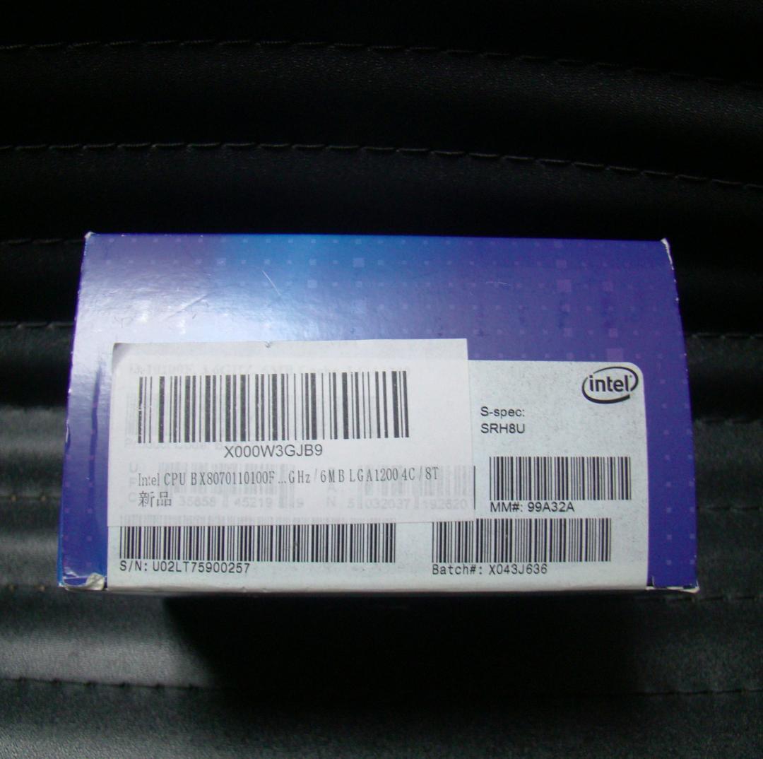 動作品♬　使用僅か♪　Intel Core i3-10100F 10th CPU