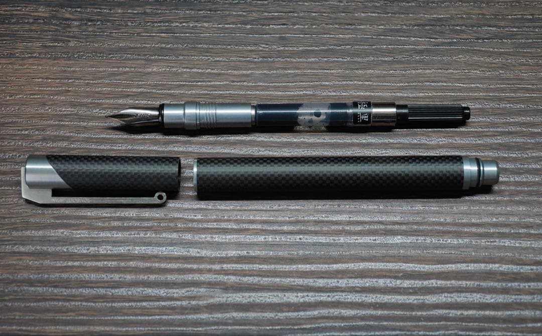 [美品] tombow トンボ zoom101 万年筆 インクボトル付属
