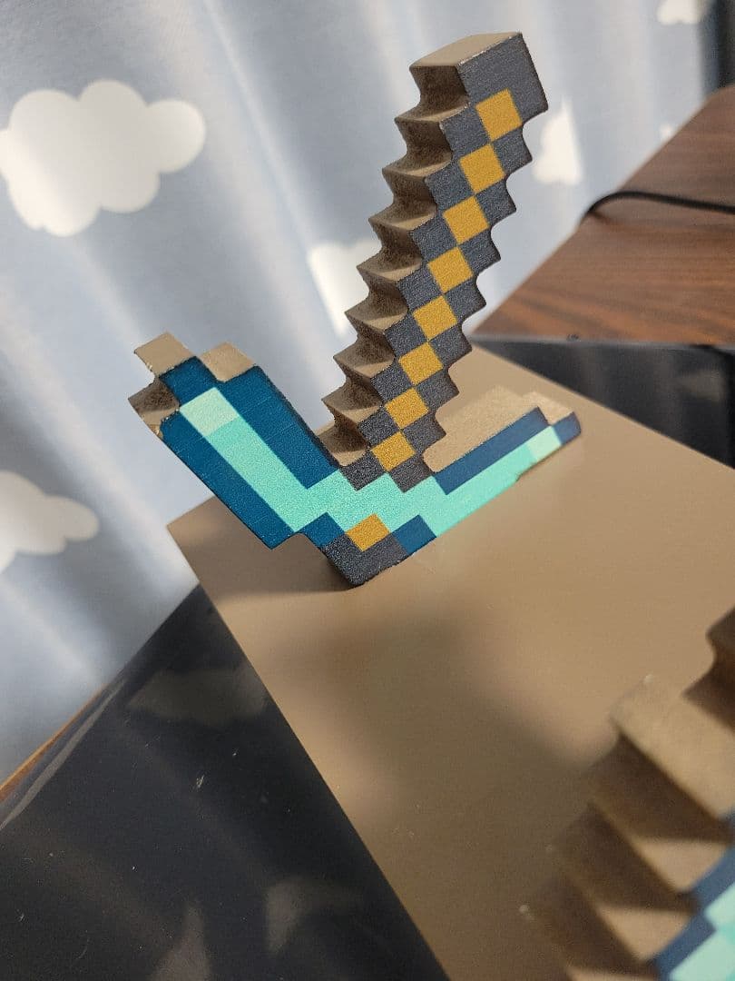 Minecraft スティック型剣 木製オブジェ