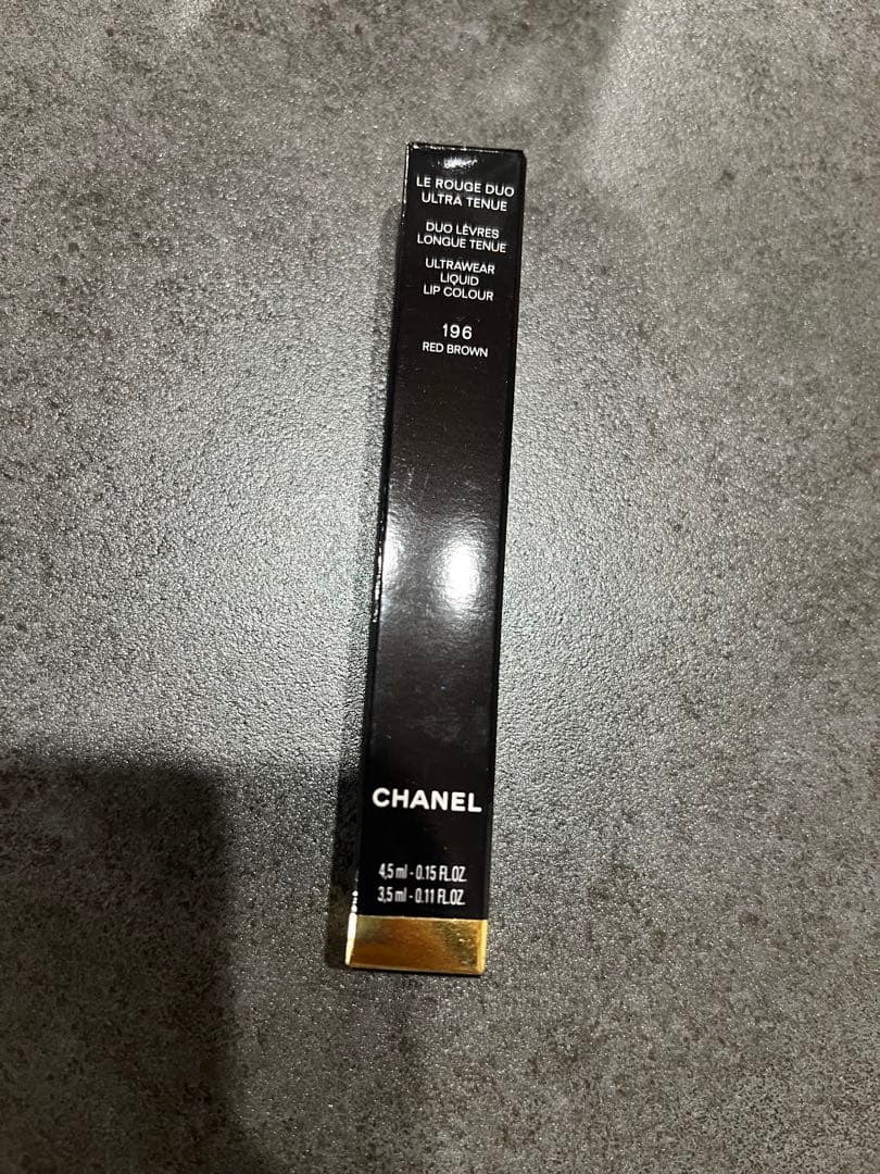 完売品CHANEL ル ルージュ デュオウルトラトゥニュ 196 レッドブラウン