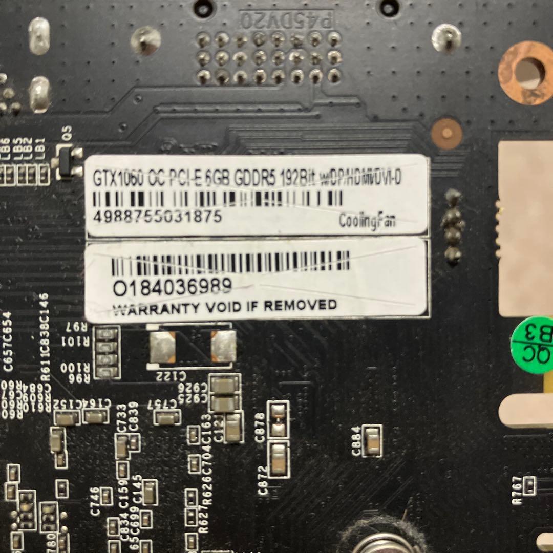 GTX 1060 OC 6GB GDDR5 グラフィックボード