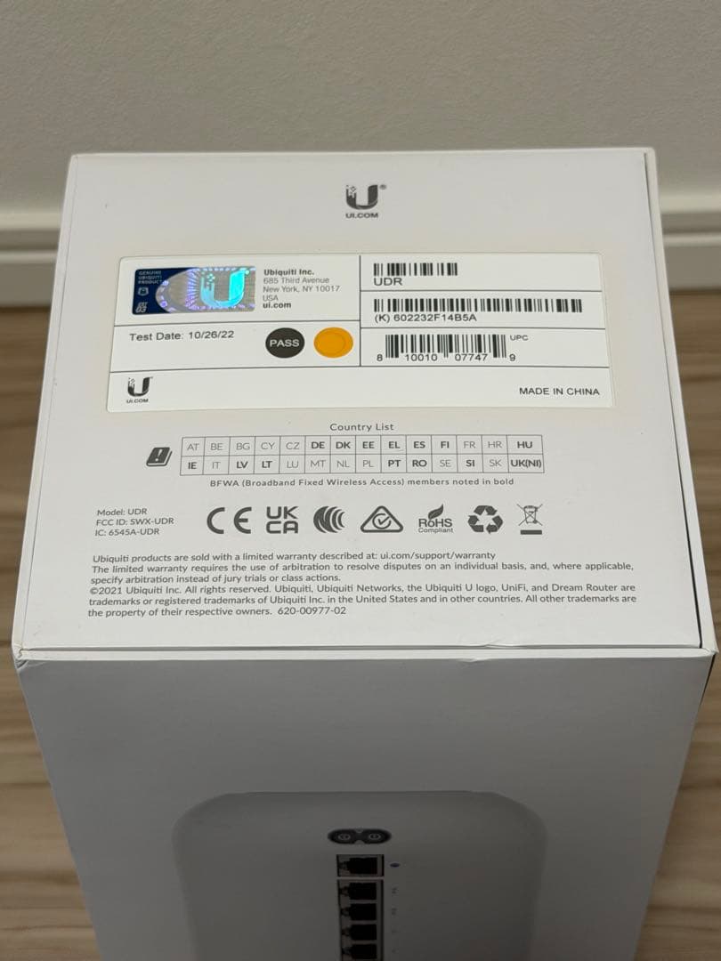 ルーター・ネットワーク機器 Ubiquiti UniFi Dream Router (UDR)