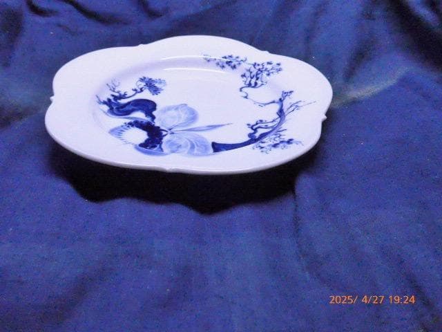 美品　マイセン　Meissen ブルーオーキッド 2o.5cm プレートです