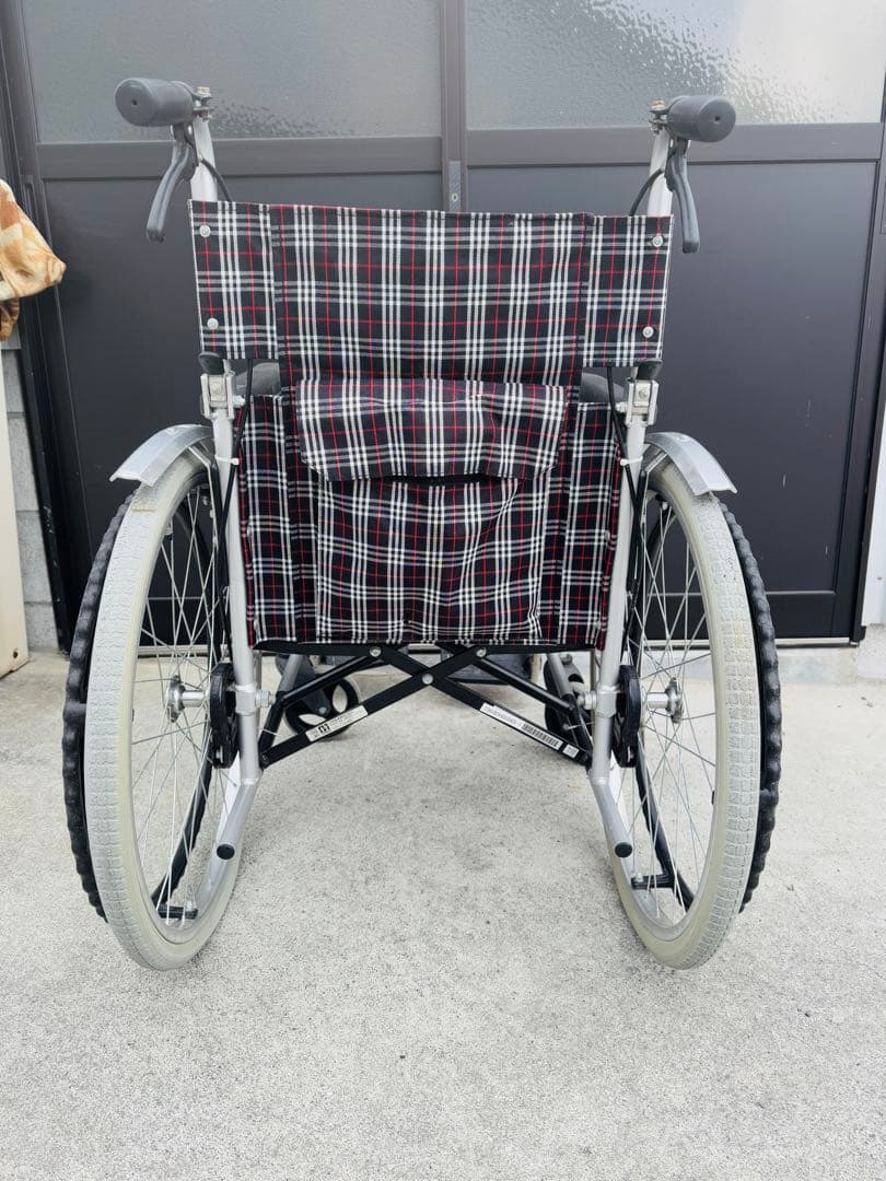 福岡発　日進医療機器 車椅子 車いす 介助式 車椅子 アルミ製車いす