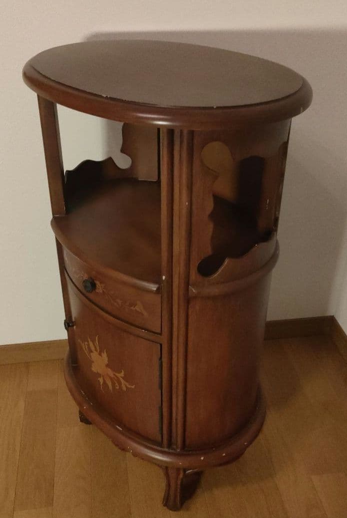 アンティーク チェスト 幅45cm ブラウン 木製 コーナーラック