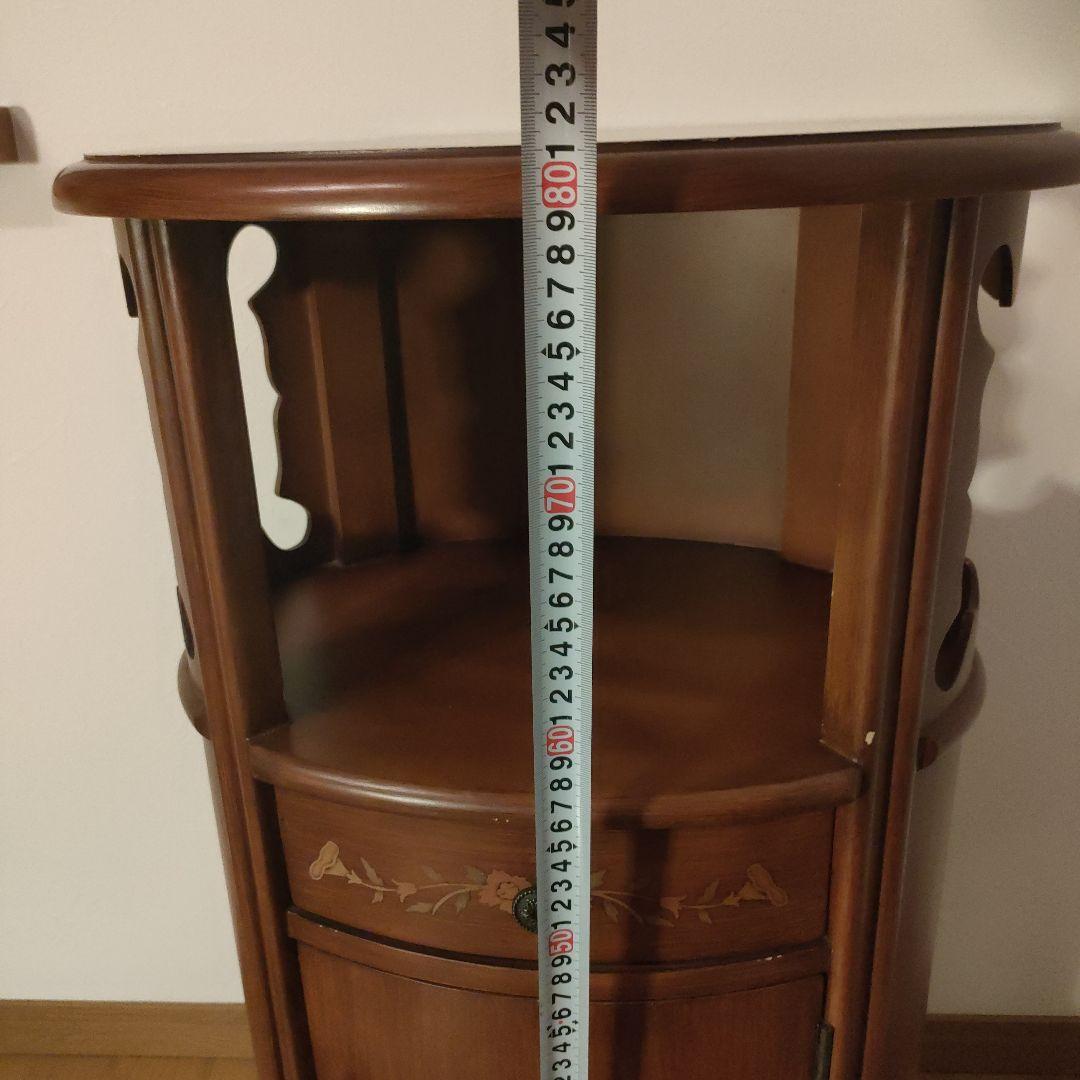 アンティーク チェスト 幅45cm ブラウン 木製 コーナーラック