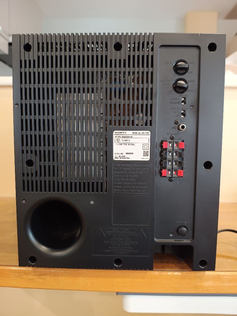 SONY アクティブサブウーファー SA-CS9