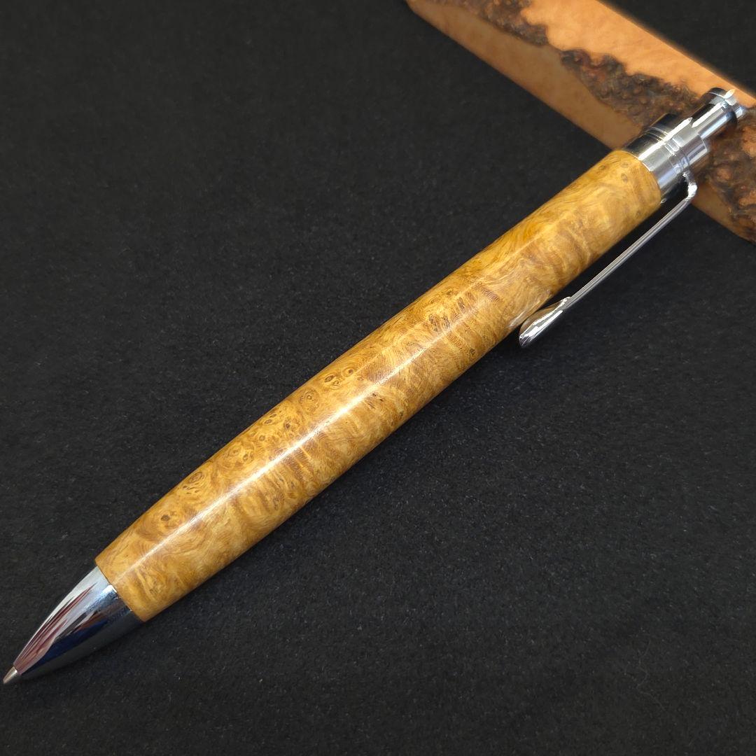 No.29ハンドメイド木軸シャーペン花梨白瘤