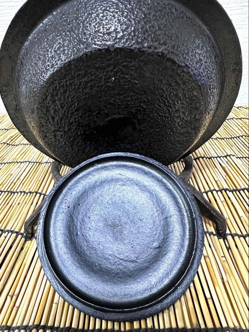 未使用品　工房和秋 金野 和秋作 １５型九重アラレ　南部鉄瓶　南部鉄器　鉄瓶