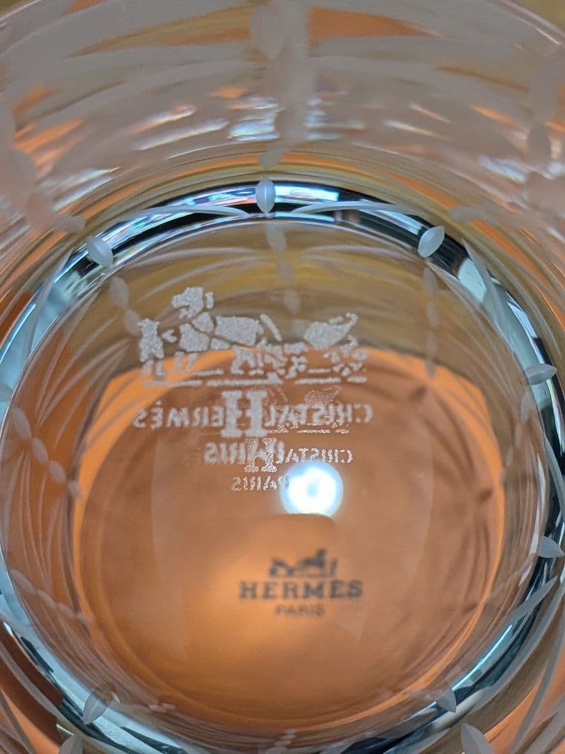 【新品/未使用】HERMES クリスタルグラス ロックグラス