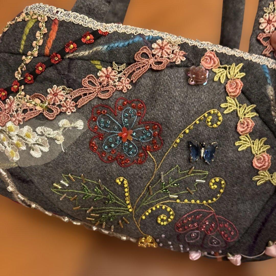 ハンドメイド　レディース　バッグ　パッチワーク　一点物