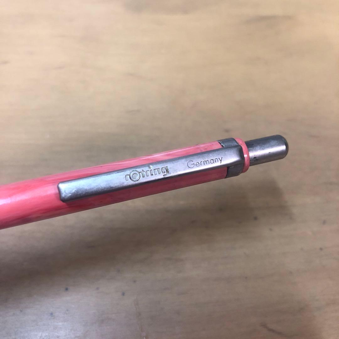 【廃盤】rotring 30年前 ティッキースペシャル　　ピンクマーブル