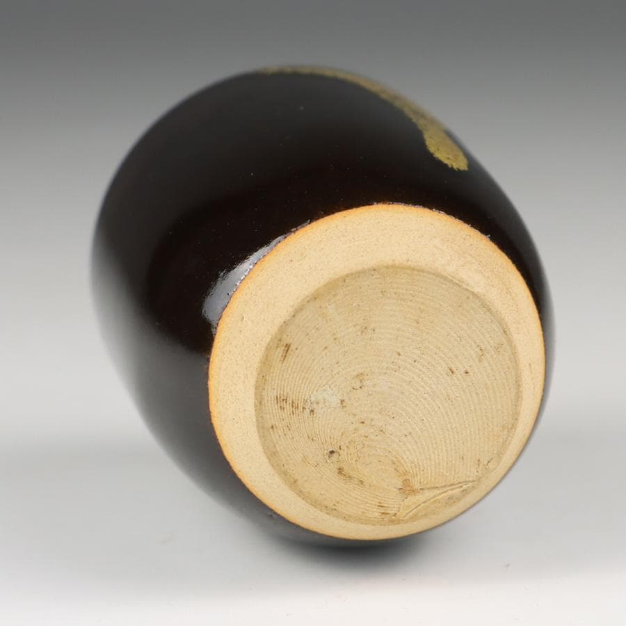 Y2888-2 茶道具 森谷陶谷 丹波茶入 共箱・仕覆　＃13