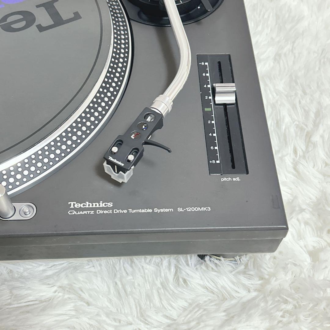 【取説】Technics SL-1200MK3 ブラック 完動品 カバー付　黒