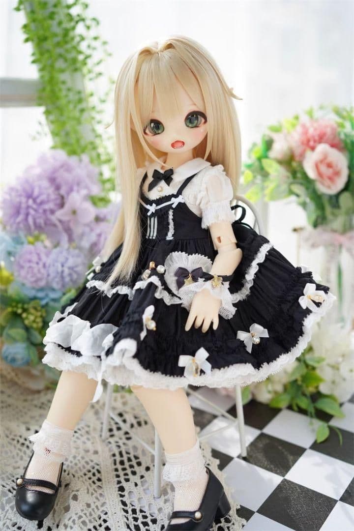 AS402 BJD 1/3 人形 ドール　用ウィッグ カツラ 耐熱 ハンドメイド