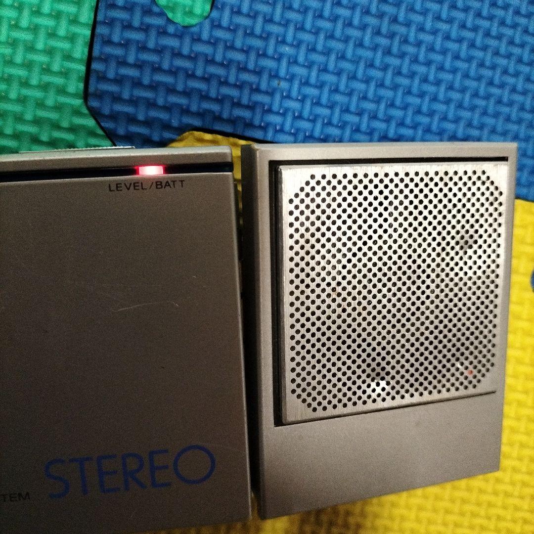 [昭和レトロ]SONYポータブルスピーカー SRS-20[電池蓋欠品]