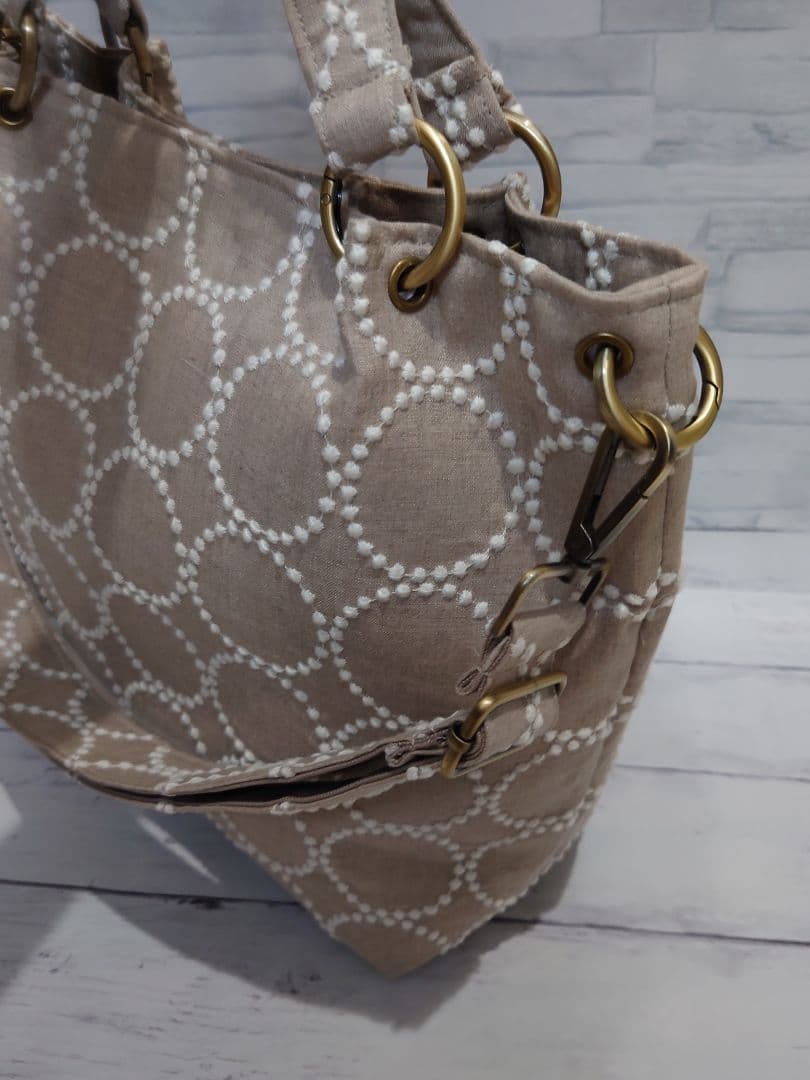 tambourine beige ミナペルホネン リングバッグ