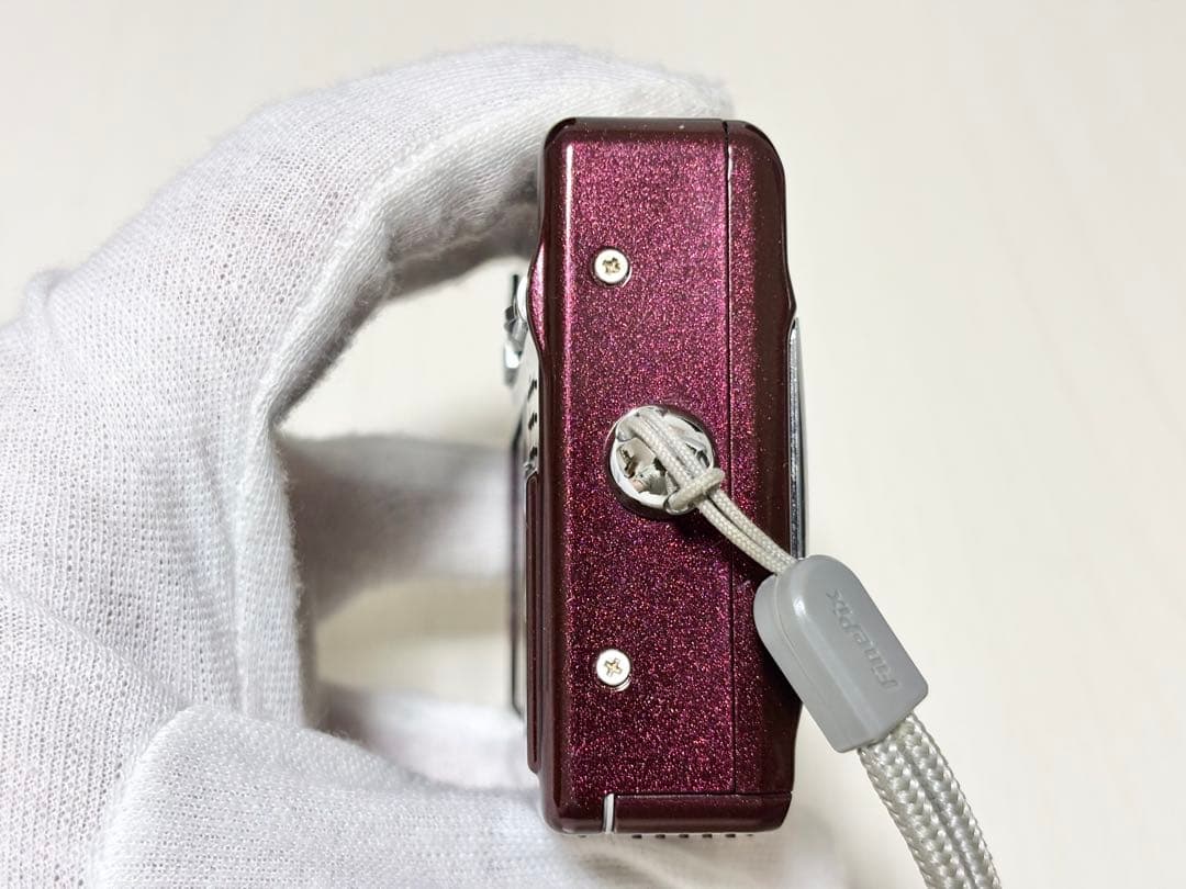 美品 デジタルカメラ FUJIFILM finepix f450 ワインレッド
