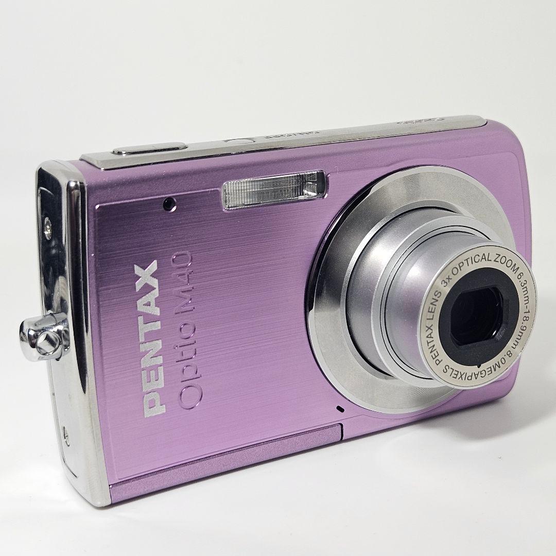 極美品 動作品 PENTAX Optio M40 充電器 バッテリー コンデジ