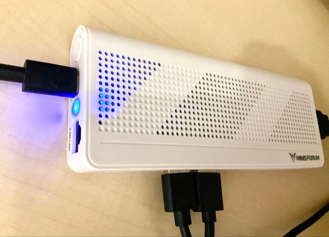 MINISFORUM S100-WLP スティックPC PD給電 箱あり