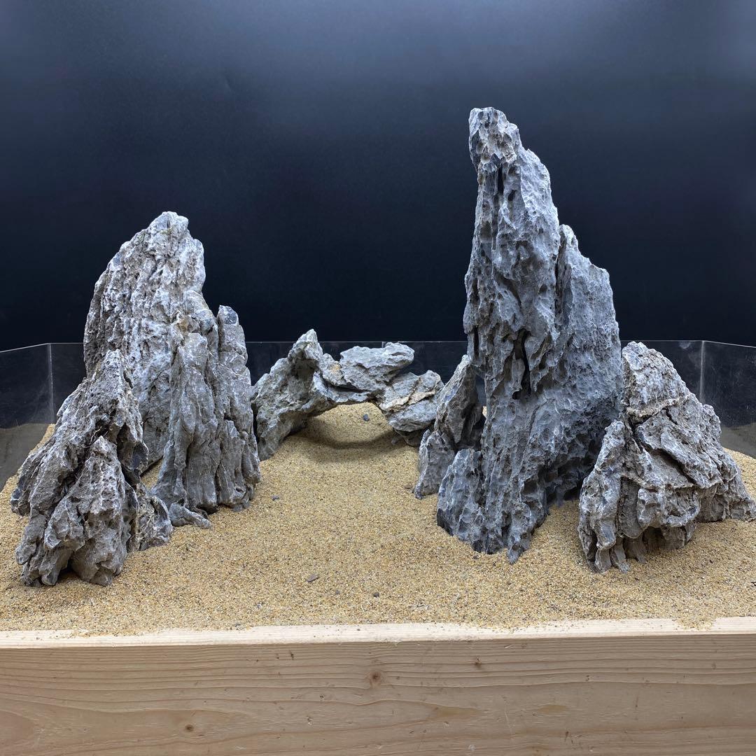 MSS-6537 青龍石9.65kg セット 龍王石　竜王石　アクアリウム