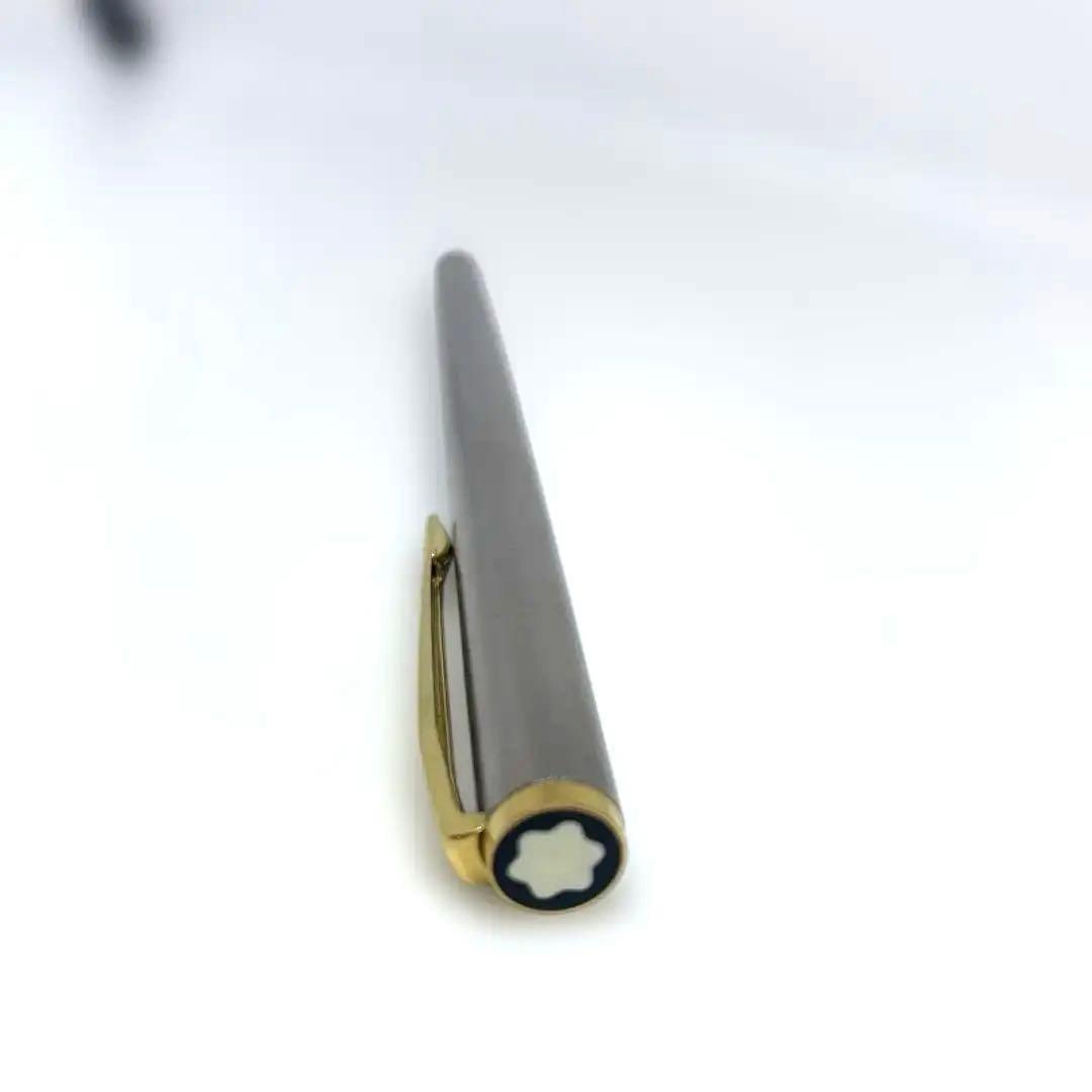 筆記確認済 MONTBLANC ノブレス 万年筆 585/K14 シルバー 美品