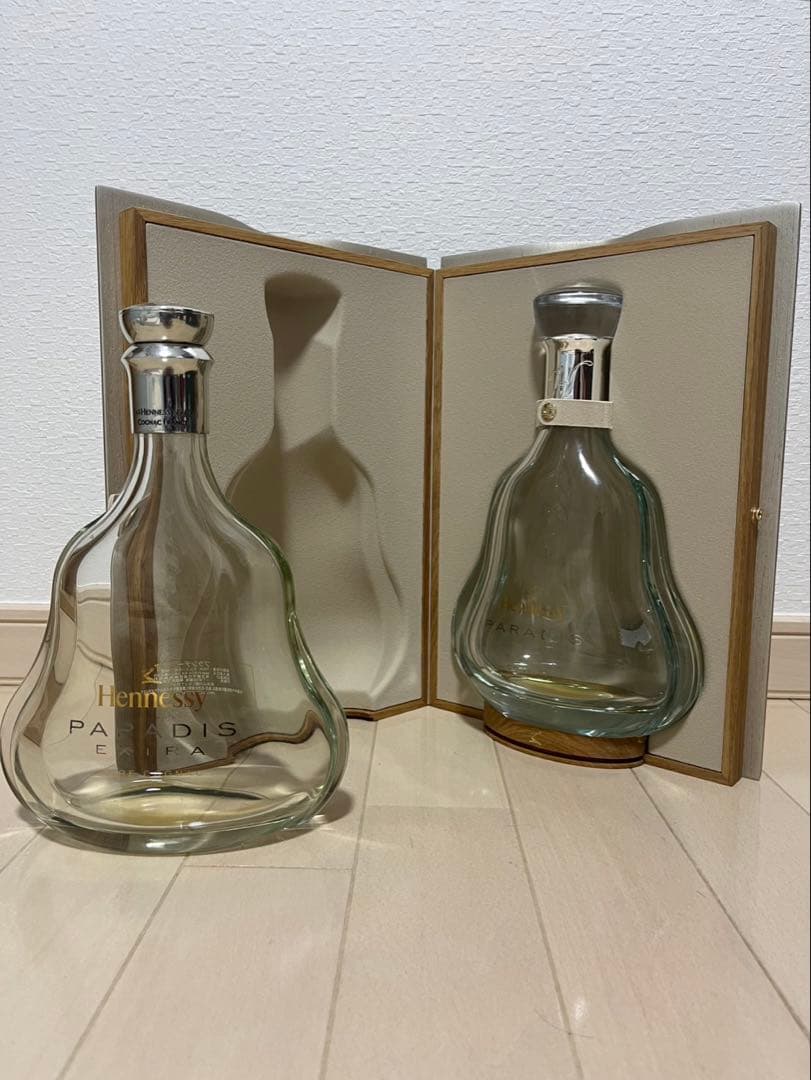 【美品】　Hennessy Paradis空瓶&箱セット　単品エクストラボトル