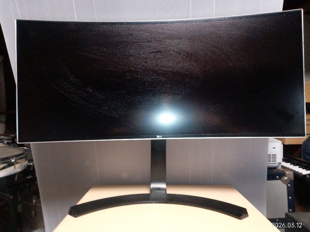 LGモニター　34uc88-B 通電のみ