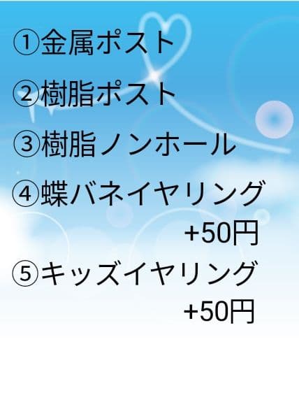 ピアス　イヤーカフ　3点 セット 青　黒　薔薇　ビジュー　蝶